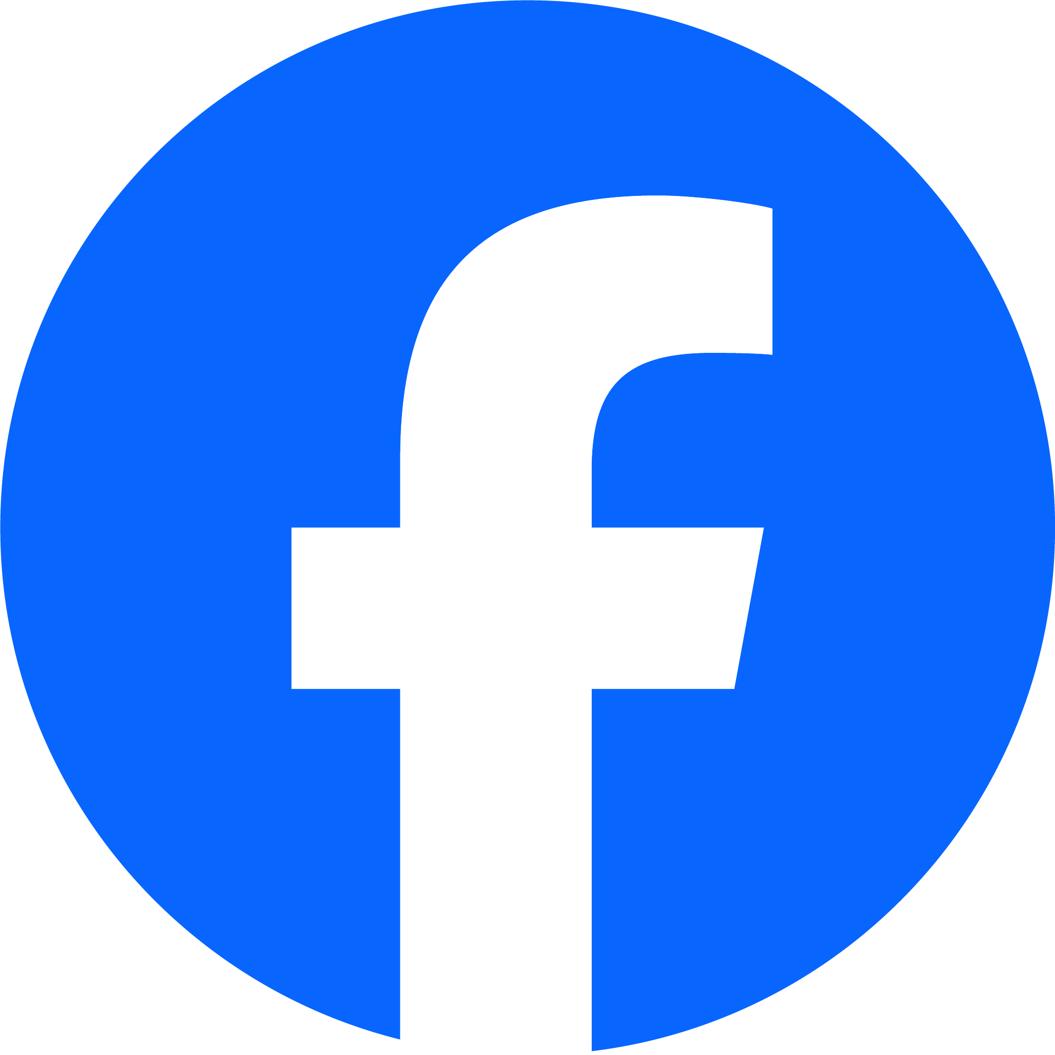 The logo of Facebook.