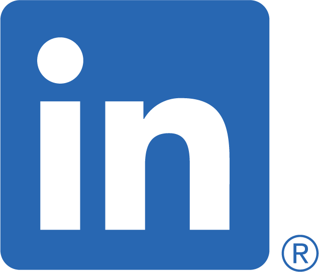 The logo of LinkedIn.